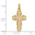 Image of 10k Yellow & Rose Gold w/ Lace Trim Cross Pendant