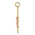 Image of 10k Yellow & Rose Gold w/ Lace Trim Crucifix Pendant