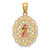 Image of 10k Yellow & Rose Gold with White Rhodium Our Lady of Guadalupe Pendant 10C1045