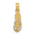 Image of 10K Yellow Gold & Rhodium Single Flip-Flop Pendant