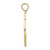 Image of 10k Yellow Gold 2-D & Enamel HO HO HO Christmas Stocking Pendant