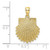 Image of 10K Yellow Gold 2-D Beaded Scallop Shell Pendant 10K7655