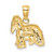 Image of 10K Yellow Gold 2-D Cocker Spaniel Dog Pendant
