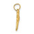 Image of 10K Yellow Gold 2-D Greyhound Dog Pendant