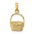 Image of 10K Yellow Gold 2-D Nantucket Basket Pendant 10K7966