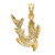 Image of 10K Yellow Gold 2-D Polished Shark Pendant