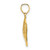 Image of 10K Yellow Gold 2-D Polished Textured Fish Pendant