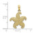 Image of 10K Yellow Gold 2-D Puffed Starfish Pendant