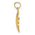 Image of 10K Yellow Gold 2-D Scallop Shell Pendant 10K7395