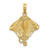 Image of 10K Yellow Gold 2-D Stingray Pendant 10K7567