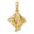 Image of 10K Yellow Gold 2-D Stingray Pendant 10K7578