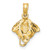 Image of 10K Yellow Gold 2-D Stingray Pendant 10K7624