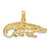 Image of 10K Yellow Gold 2-D Textured Alligator Pendant