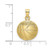 Image of 10k Yellow Gold 2-D Textured Basketball Pendant