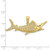 Image of 10K Yellow Gold 2-D Textured Marlin Fish Pendant 10K7442