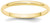 Image of 10K Yellow Gold 2mm Lightweight Half Round Band Ring