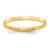 Image of 10K Yellow Gold 2mm Standard Flat Comfort Fit Band Ring