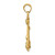 Image of 10k Yellow Gold 3-D Anchor with Rope Pendant