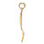 Image of 10K Yellow Gold 3-D and Polished Table Fork Pendant