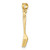 Image of 10K Yellow Gold 3-D and Polished Table Fork Pendant