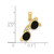 Image of 10K Yellow Gold 3-D Black Enameled Moveable Sunglasses Pendant