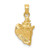 Image of 10K Yellow Gold 3-D Conch Shell Pendant 10C3368