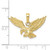 Image of 10k Yellow Gold 3-D Eagle Pendant