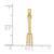 Image of 10K Yellow Gold 3-D Fork Garden Tool Pendant