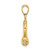 Image of 10k Yellow Gold 3-D Medium Shackle Link Screw Pendant