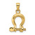 Image of 10k Yellow Gold 3-D Medium Shackle Link Screw Pendant