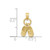 Image of 10K Yellow Gold 3D Moveable Baby Shoes Pendant