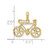 Image of 10K Yellow Gold 3-D Moveable Bicycle Pendant