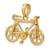 Image of 10K Yellow Gold 3-D Moveable Bicycle Pendant
