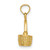 Image of 10K Yellow Gold 3-D Moveable Handle Basket Pendant