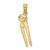 Image of 10K Yellow Gold 3-D Moveable Locking Wrench Pendant