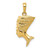 Image of 10K Yellow Gold 3-D Nefertiti Pendant 10C3069