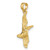 Image of 10K Yellow Gold 3-D Pelican Flying Pendant 10K7785