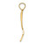 Image of 10K Yellow Gold 3-D Polished Spatula Pendant