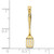 Image of 10K Yellow Gold 3-D Polished Spatula Pendant