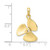 Image of 10K Yellow Gold 3-D Polished Three Blade Propeller Pendant