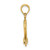 Image of 10k Yellow Gold 3-D SMALL SHACKLE LINK SCREW Pendant