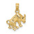 Image of 10k Yellow Gold 3-D Taurus Zodiac Pendant
