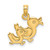 Image of 10K Yellow Gold 3-D Two Ducks Pendant