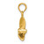 Image of 10k Yellow Gold 3-D w/ 3 Blades Propeller Pendant