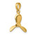 Image of 10k Yellow Gold 3-D w/ 3 Blades Propeller Pendant
