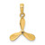 Image of 10k Yellow Gold 3-D w/ 3 Blades Propeller Pendant