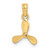 Image of 10K Yellow Gold 3-D w/ 3 Blades Propeller Pendant 10K8065 Image of 10K Yellow Gold 3-D w/ 3 Blades Propeller Pendant 10K8065