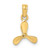 Image of 10K Yellow Gold 3-D w/ 3 Blades Propeller Pendant 10K8065 Image of 10K Yellow Gold 3-D w/ 3 Blades Propeller Pendant 10K8065