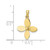 Image of 10K Yellow Gold 3-D w/ 4 Blades Propeller Pendant Image of 10K Yellow Gold 3-D w/ 4 Blades Propeller Pendant