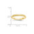 Image of 10K Yellow Gold 3mm Milgrain Half Round Band Ring
